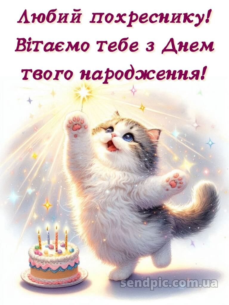 Картинка похреснику з днем народження 23